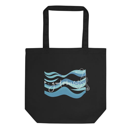 Good Vibes Only Seahorse Tote Bag