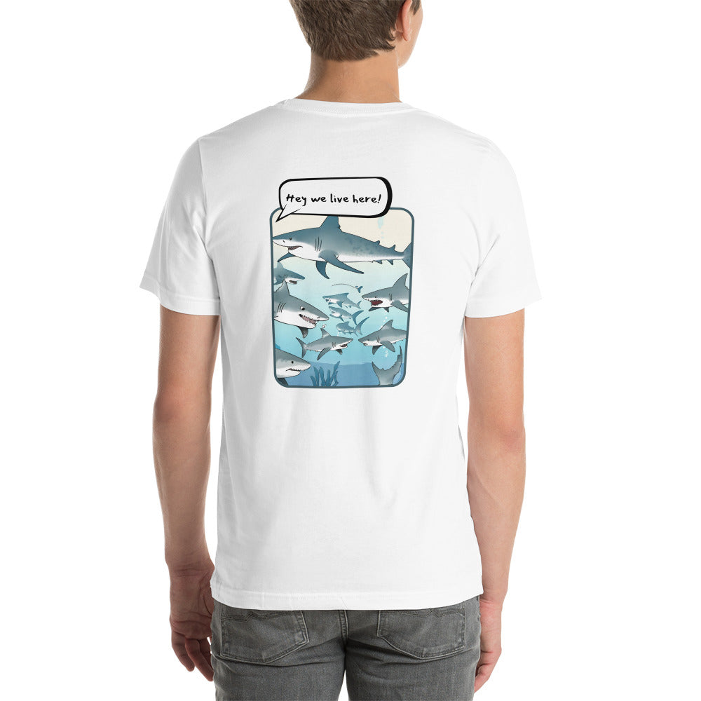 Shark-Infested Waters Humor T-Shirt