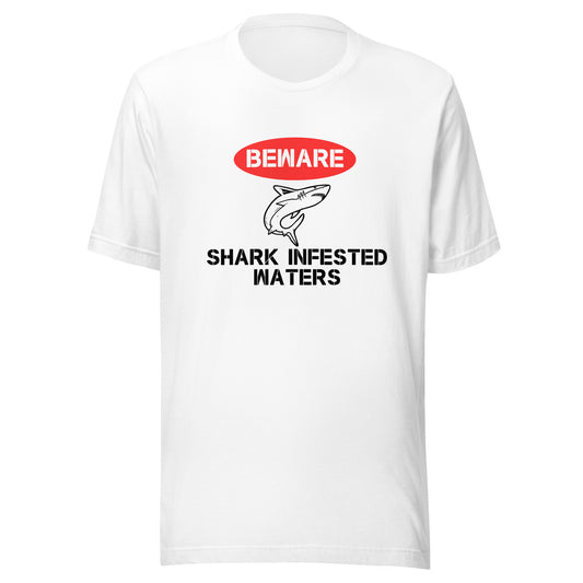 Shark-Infested Waters Humor T-Shirt